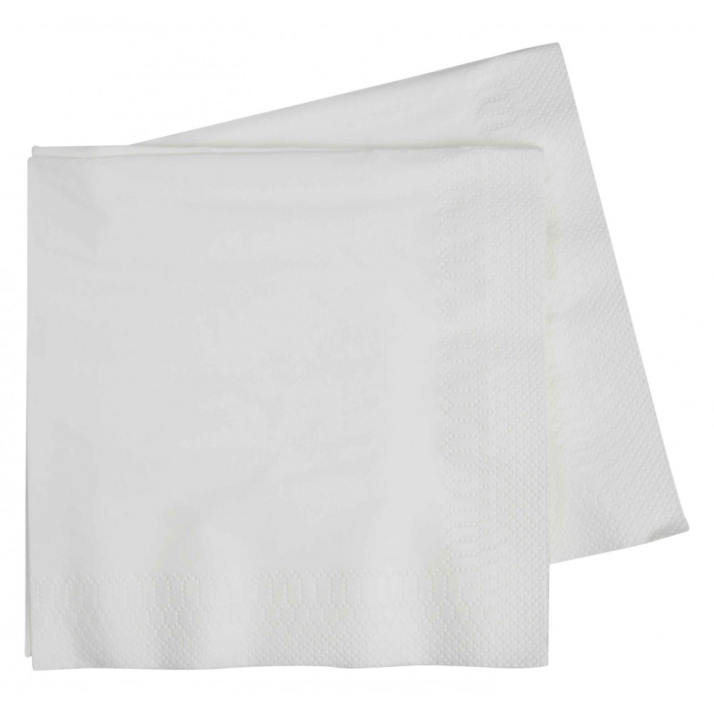 Napkins Lunch 330mm White Pk40