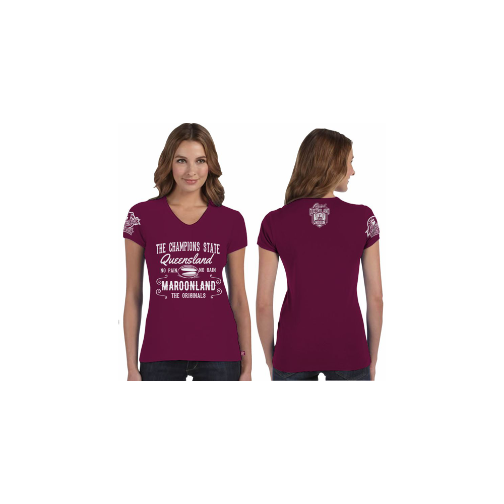 QLD Origin T Shirt No Pain No Gain 14