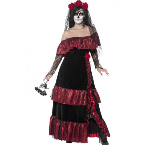 Costume Adult Day of the Dead Bride S