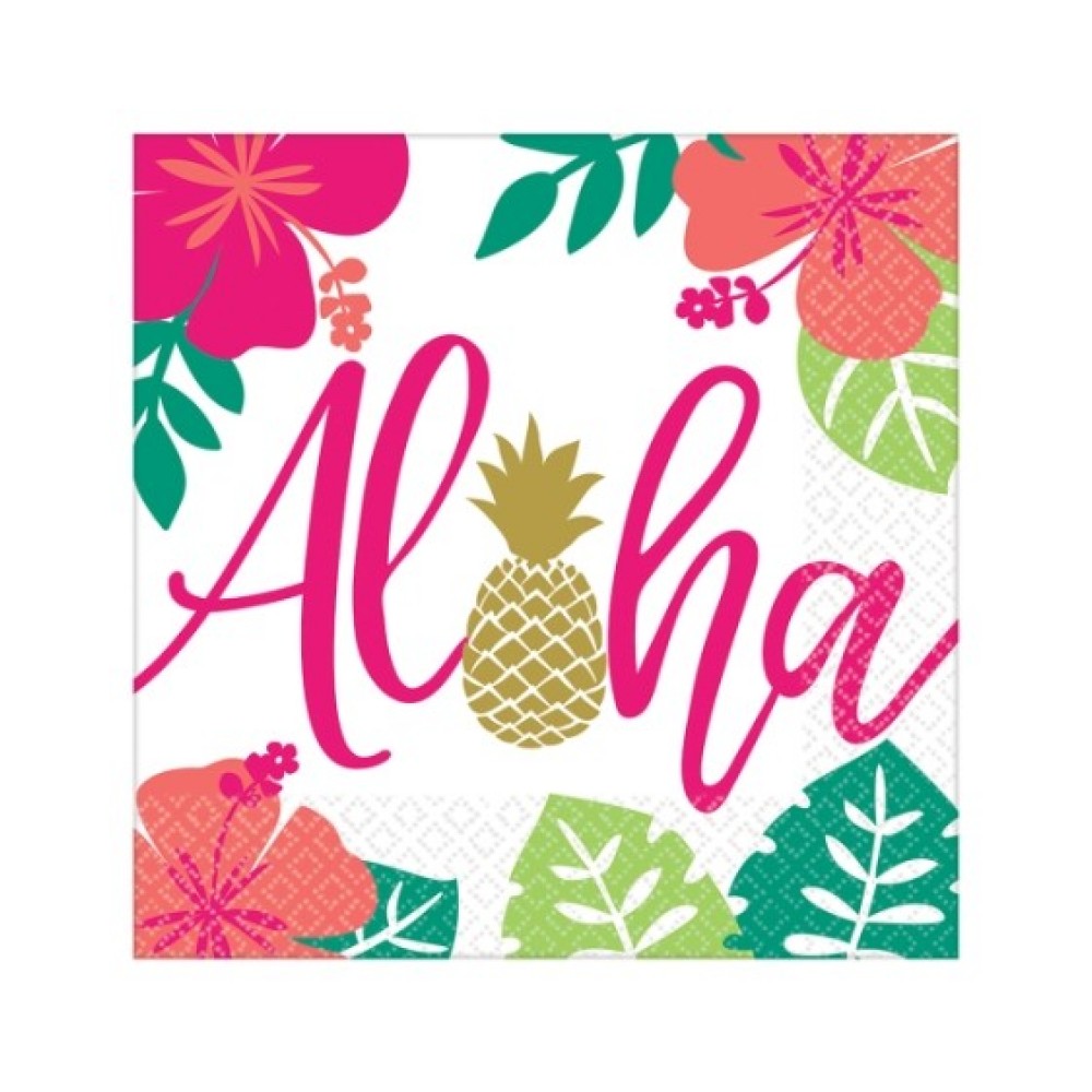 Aloha Summer Lunch Napkins Pk16