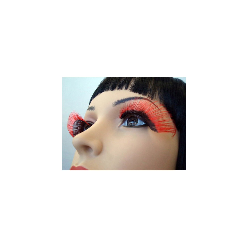 Eyelashes Dramatic Black Red