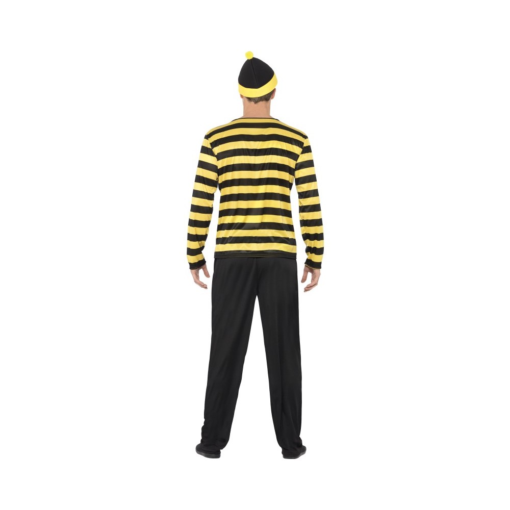 Costume Adult Where's Wally Odlaw M